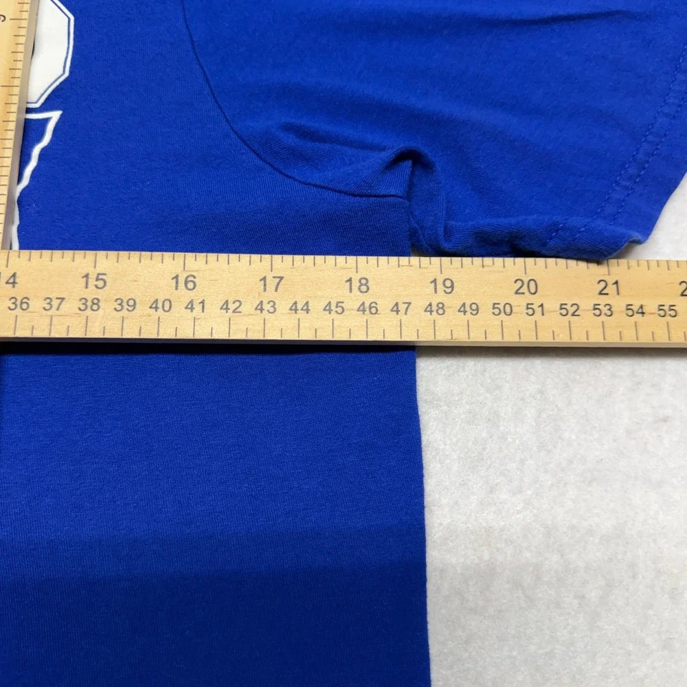 NHL New York‎ Rangers Hockey T-Shirt Blue Graphic Y2K Streetwear Youth XL 18